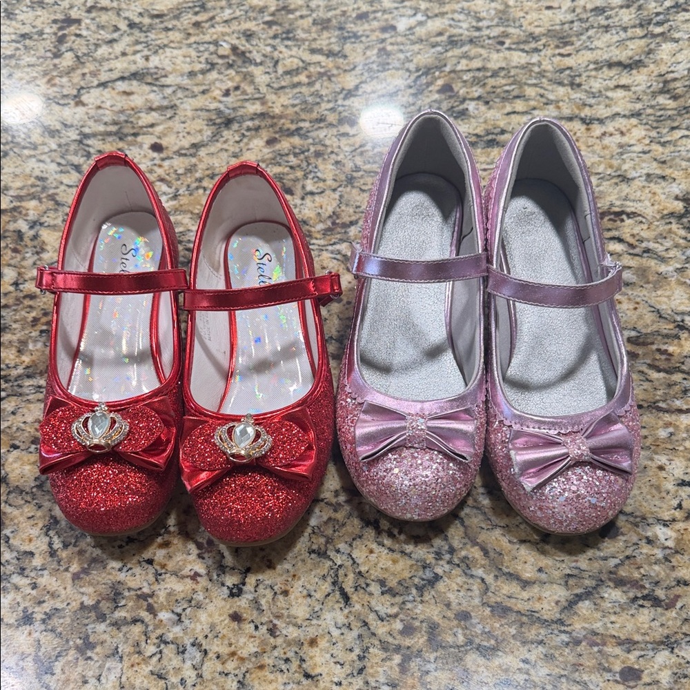 Girls Glitter Mary Janes Bundle
